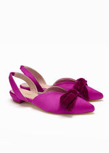 DELPHI COCKTAIL FLAT | Berry Satin