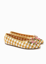 JASMINE BALLET SLIPPER | Marigold Gingham