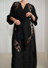 AMARYLLIS KAFTAN | Black Vintage Linen | LIMITED EDITION MAXI