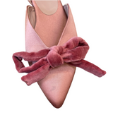 SAMPLE 37 | DELPHI COCKTAIL FLAT | Blush Satin