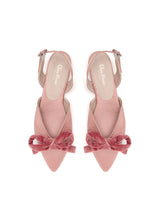 DELPHI COCKTAIL FLAT | Blush Satin
