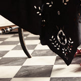 BLACK TABLECLOTH | LARGE | 1950'S