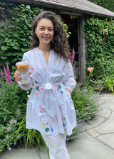 KAFTAN SHORT | Vintage Floral Linen