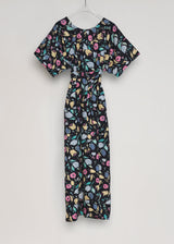 HEBE HOUSE-DRESS | 80's Floral Cotton | ONE OF A KIND MIDI