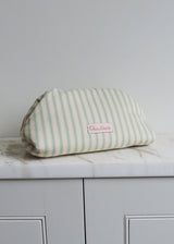 VANITY BAGS | Duck Egg Blue Ticking