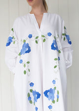 AMARYLLIS KAFTAN SHORT | Vintage Floral Linen