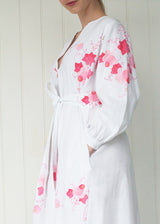 AMARYLLIS KAFTAN SHORT | Vintage Floral Linen