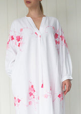 AMARYLLIS KAFTAN SHORT | Vintage Floral Linen