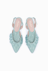 BELLE COCKTAIL FLAT | Duck Egg Moiré