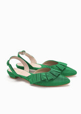 BELLE COCKTAIL FLAT | Emerald Moiré