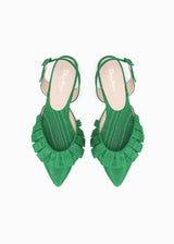 BELLE COCKTAIL FLAT | Emerald Moiré
