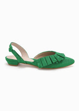 BELLE COCKTAIL FLAT | Emerald Moiré