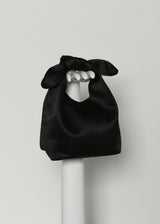 COCKTAIL BAG | Black Satin