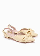 DELPHI COCKTAIL FLAT | Raffia | LIMITED EDITION