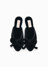 DAPHNE SLIPPER | Black Velvet