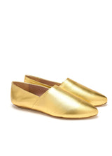 WILLOW BABOUCHE  |  Gold Leather