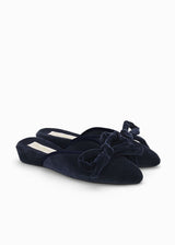 DAPHNE SLIPPER | Navy Velvet