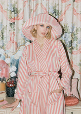 GARDEN HAT | EXTRA SUNNY | Pink Ticking