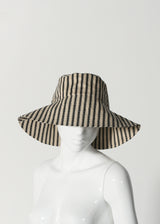 GARDEN HAT | Black Ticking