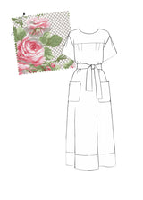 HEBE HOUSE-DRESS MIDI | 90's Rose Trellis Chintz | COMING SOON