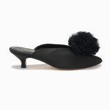 LILY POMS | Black Satin