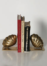 OBJET TROUVÉ | 70’s Brass Shell Book-Ends