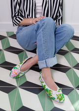 PEONY BALLET SLIPPER | 70s Terry