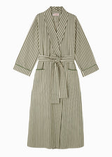 FLEUR ROBE  |  Olive Ticking