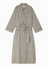 FLEUR ROBE  |  Black Ticking