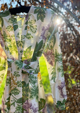 AMARYLLIS KAFTAN | 90's Floral Silk | ONE OF A KIND MAXI