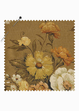 FLEUR ROBE  |  80's Ochre Chintz  |  ONE OF A KIND