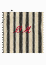 FLEUR ROBE | Black Ticking