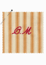 FLEUR ROBE | Mustard Ticking