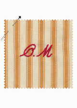 FLEUR ROBE | Mustard Ticking