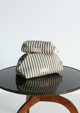 VANITY BAG | Olive Ticking
