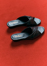 VENUS MULE | Black Leather