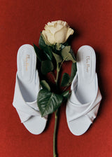 VENUS MULE | White Leather