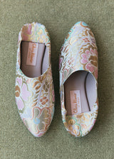 WILLOW BABOUCHE | Metallic Brocade