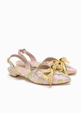 DELPHI COCKTAIL FLAT | Metallic Brocade