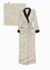 COCKTAIL ROBE | 70's Ivory Brocade | PRE-ORDER