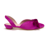 DELPHI COCKTAIL FLAT | Berry Satin