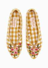 JASMINE BALLET SLIPPER | Marigold Gingham