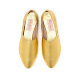 WILLOW BABOUCHE  |  Gold Leather