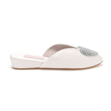LUPIN SLIPPER | Oyster Satin
