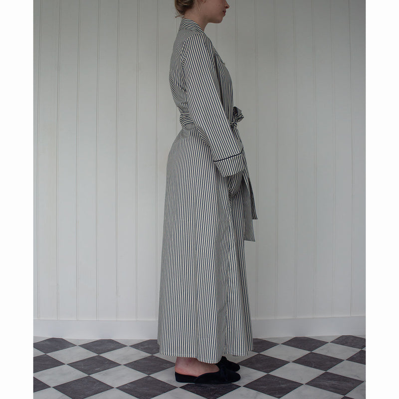 FLEUR ROBE  |  NAVY STRIPE