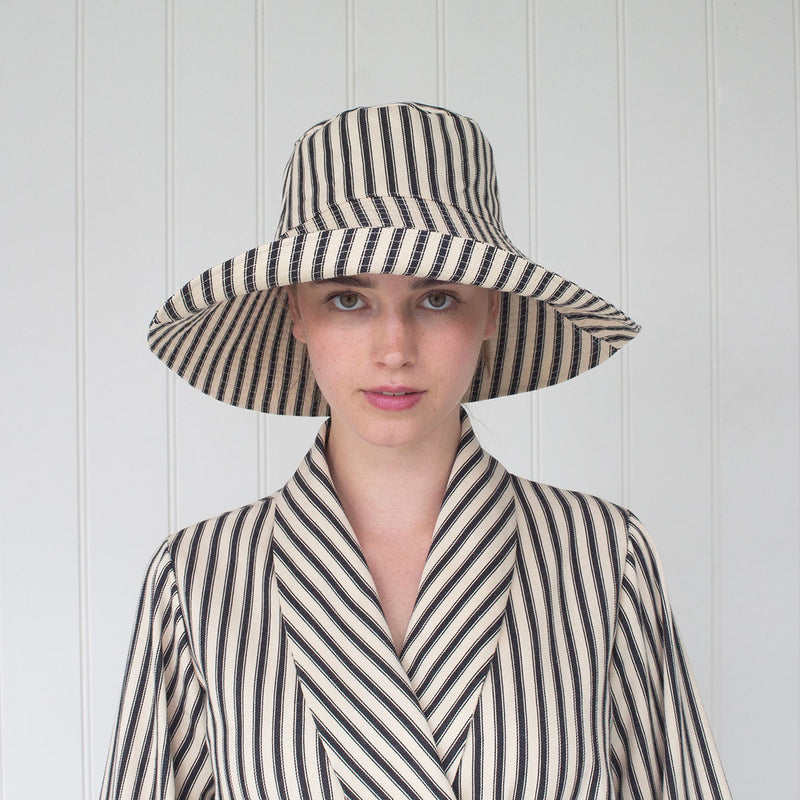 GARDEN HAT (EXTRA SUNNY) | BLACK TICKING