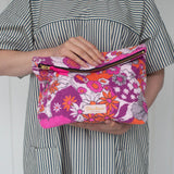 COSMOS POCHETTE | 1970s Pink Floral Terry