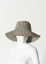 GARDEN HAT  |  Black Ticking