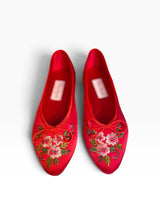 SAMPLE  |  JASMINE BALLET SLIPPER  |  Red Satin  |  37