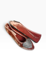 SAMPLE  |  HEART BALLET SLIPPER  |  Pink Silk Velvet  |  37